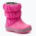 Śniegowce dziecięce Crocs Winter Puff Kids electric pink/light grey