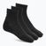 Skarpety Under Armour Training Cotton Quarter 3 pary black/black/white