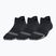 Skarpety damskie Under Armour Breathe NS Tab 3 pary black/black/jet gray