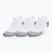 Skarpety do biegania Under Armour Dry Run Cushion No Show 3 pary white/halo gray/reflective