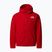 Bluza polarowa dziecięca The North Face Teen Glacier F/Z Hooded red