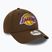 Czapka z daszkiem męska New Era Repreve 9Forty Los Angeles Lakers dark brown