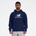 Bluza męska New Balance Stacked Logo French Terry Hoodie navy