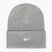 Czapka zimowa Nike Peak Swoosh Beanie dark grey heather/white