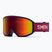 Gogle narciarskie dziecięce Smith Reason OTG S3 deep plum gradient/red solx mirror antifog