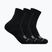 Skarpety HOKA Quarter Run Sock 3-Pack black/black/black