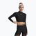 Longsleeve treningowy damski Under Armour HeatGear Crop Mock ultimate black/white