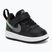 Buty dziecięce Nike Court Borough Low black/smoke grey/white/illusion green