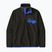 Bluza polarowa męska Patagonia Lightweight Synchilla Snap-T Pullover black w/p6 blue