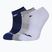 Skarpety Babolat Invisible 3 pary white/ estate blue/ grey