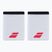 Frotki na nadgarstek Babolat Logo Jumbo Wristband 2 szt. white/strike red