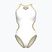 Strój pływacki jednoczęściowy damski Arena One Biglogo One Piece white/gold
