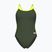 Strój pływacki jednoczęściowy damski arena Lace Back Solid dark sage/artic lime