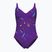 Strój pływacki jednoczęściowy damski arena Abyss U Back multi plum/plum
