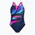 Strój pływacki jednoczęściowy damski arena Bloom Swim Pro Back Lb multi navy/navy/shocking pink