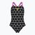 Strój pływacki jednoczęściowy dziecięcy arena Multiple Dot Swim Pro Back multi black/orchid