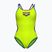 Strój pływacki jednoczęściowy damski arena One Double Cross Back One Piece artic lime/plum/blue cosmo