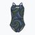 Strój kąpielowy jednoczęściowy dziecięcy arena Fireflow Lightdrop Back navy/team navy yellow