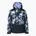 Kurtka snowboardowa dziecięca ROXY Silverwinter true black black flowers