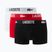 Bokserki męskie Lacoste 5H2393 3 pack black/red/white