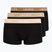 Bokserki męskie Lacoste 5H1297 3 pack black/sisal/viennese/cookie