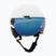 Kask narciarski dziecięcy UVEX Rocket Visor Jr white/black matt/mirror blue/smoke