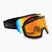 Gogle narciarskie UVEX Evidnt Attract V + case black matt/mirror rainbow clear/yellow
