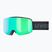 Gogle narciarskie dziecięce UVEX Pwdr FM black matt/mirror green yellow clear