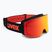 Gogle narciarskie dziecięce UVEX Pwdr FM black matt/mirror red orange clear
