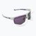 Okulary przeciwsłoneczne UVEX Axos Set white matt/mirror purple/clear