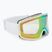 Gogle narciarskie UVEX Provoqe V white matt/vario green mirror