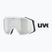 Gogle narciarskie UVEX Gravity FM white matt/mirror silver/green/clear