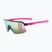 Okulary przeciwsłoneczne dziecięce UVEX Dyrt Jr black pink mat/mirror pink