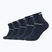 Skarpety Skechers Mesh Ventilation Quarter 5 pairs navy