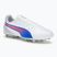 Buty piłkarskie dziecięce PUMA King Match FG/AG Jr puma white/bluemazing/flat light grey/sunset glow