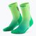 Skarpety kompresyjne damskie CEP Run Edt. Gradient Mid Cut Compression 5.0 green/lime fade