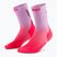 Skarpety kompresyjne damskie CEP Run Edt. Gradient Mid Cut Compression 5.0 pink/lilac fade