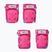 Zestaw ochraniaczy dziecięcych Globber Toddler deep pink/flowers