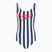 Strój pływacki jednoczęściowy damski Speedo Ice Cream U-Back blue/white
