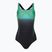 Strój pływacki jednoczęściowy damski Speedo Digital Placement Medalist knit black/nordic teal/tile