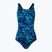 Strój pływacki jednoczęściowy damski Speedo Hyperboom Allover Medalist true navy/blueflame/pool
