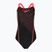 Strój pływacki jednoczęściowy damski Speedo Medley Logo Medalist black/siren red