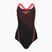 Strój pływacki jednoczęściowy dziecięcy Speedo Medley Logo Medalist black/siren red
