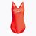Strój pływacki jednoczęściowy damski Speedo Logo Deep U-Back siren red/white