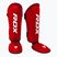 Ochraniacze piszczeli i stóp RDX T1 Shin Instep Guards red/white