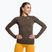 Longsleeve treningowy damski Gymshark Vital Seamless Top brown/white