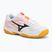 Buty do tenisa dziecięce Mizuno Break Shot 5 Jr CC white/calypso coral/citrus