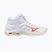 Buty do siatkówki damskie Mizuno Wave Voltage 2 Mid white/calypso coral/pale banan