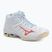 Buty do siatkówki damskie Mizuno Wave Voltage 2 Mid white/calypso coral/pale banan