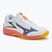 Buty do siatkówki dziecięce Mizuno Lightning Star Z7 white/fiery coral 2/citrus